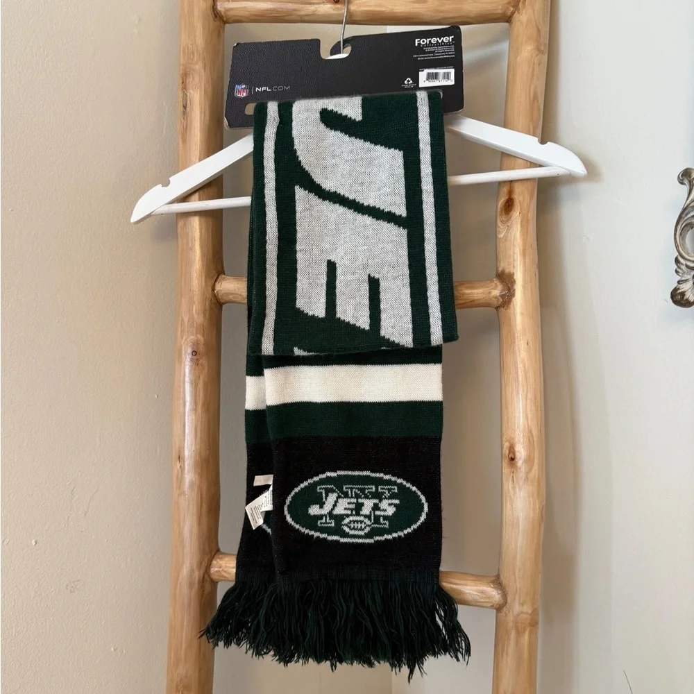 NFL FOREVER COLLECTIBLES VINTAGE New York Jets Team Scarf